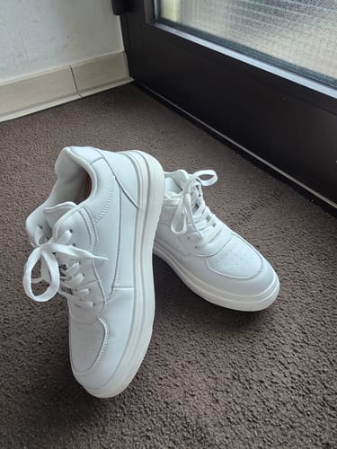 Customer photo review of ELEVATESHOES WHITE CLASSY