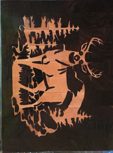 Customer photo review of Deer Inlay Digital File