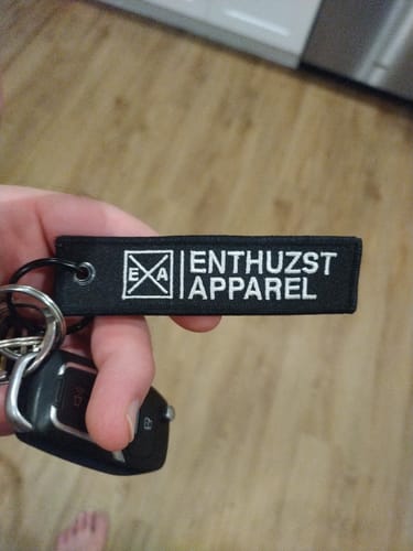 Customer photo review of GREY FLAG KEY TAG