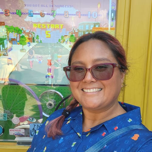 Customer photo review of Sesame Street "8-Bit Buddies" – Women's KUNUFLEX Short Sleeve Shirt