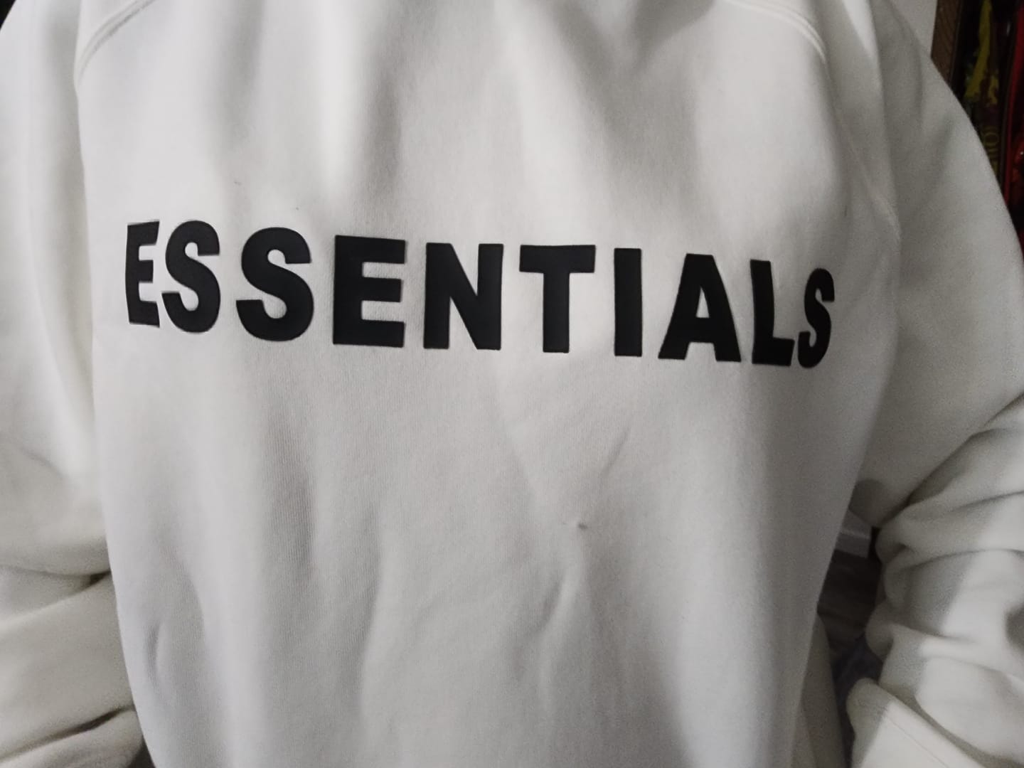 Customer photo review of NEW! Stylish 3:3 Essentials Hooded Sweatshirt 3:3 3SS3NTIALS HOODIE (Off Black)