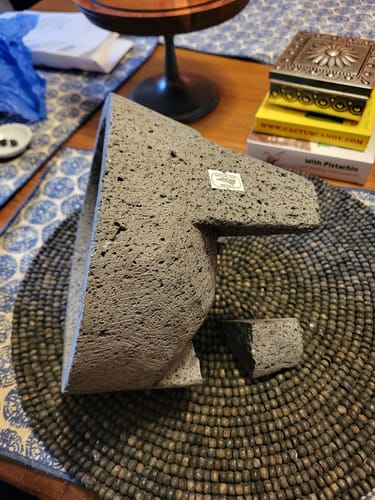 Customer photo review of MOLCAJETE – Authentic Mexican Stone Mortar & Pestle