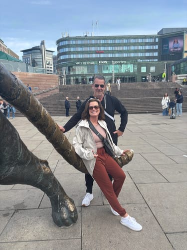 Customer photo review of Brigitte Brianna Street Joggers