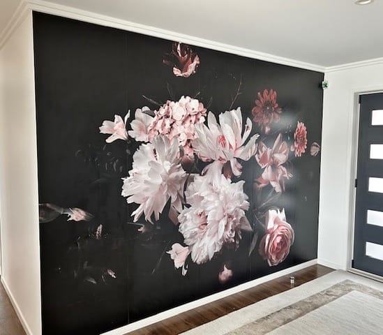 Customer photo review of Bunch of Flowers Mural - Custom Sized Wallpaper Mural (per m2)