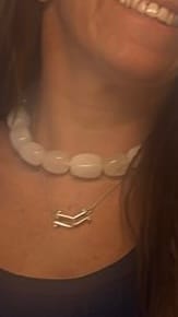 Customer photo review of Ignite Clear Quartz Necklace