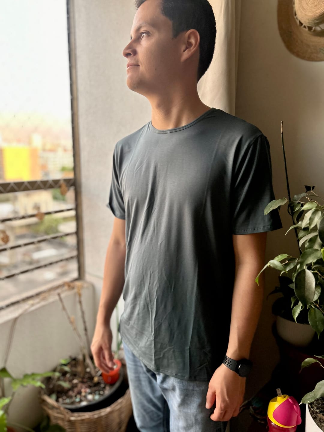 Customer photo review of Polera de Bambú Ultra Suave Back in Time
