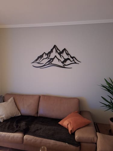 Customer photo review of Décoration murale en métal - Coucher du soleil (SUN.01)