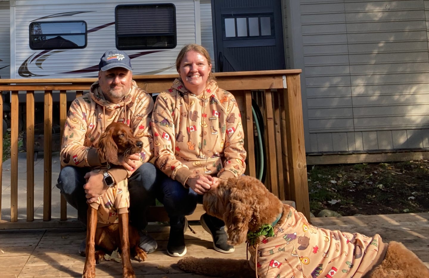 Customer photo review of Canada Dog Hoodie