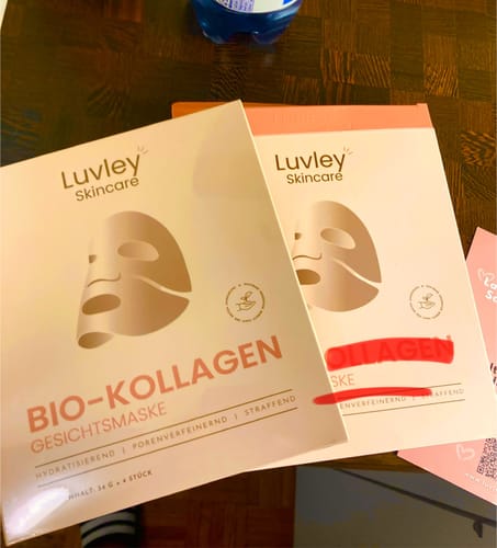 Customer photo review of Bio-Kollagen Gesichtsmaske