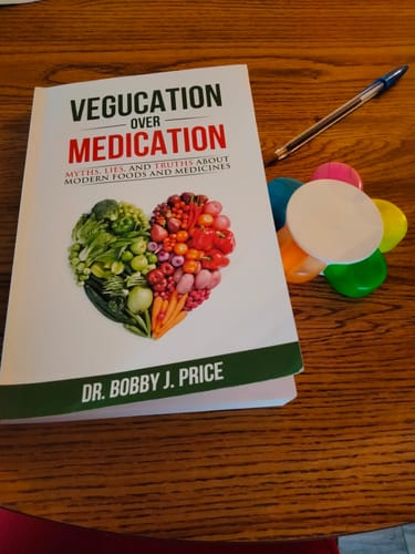Customer photo review of Vegucation Over Medication Book
