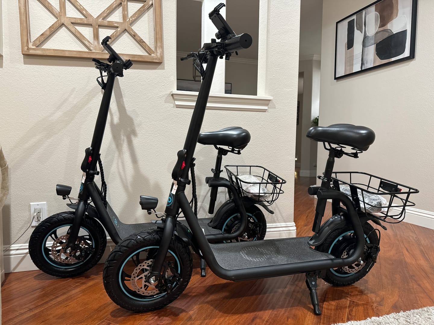 Customer photo review of Gyroor C1 Electric Scooter – 450W, Seat & Rear Basket