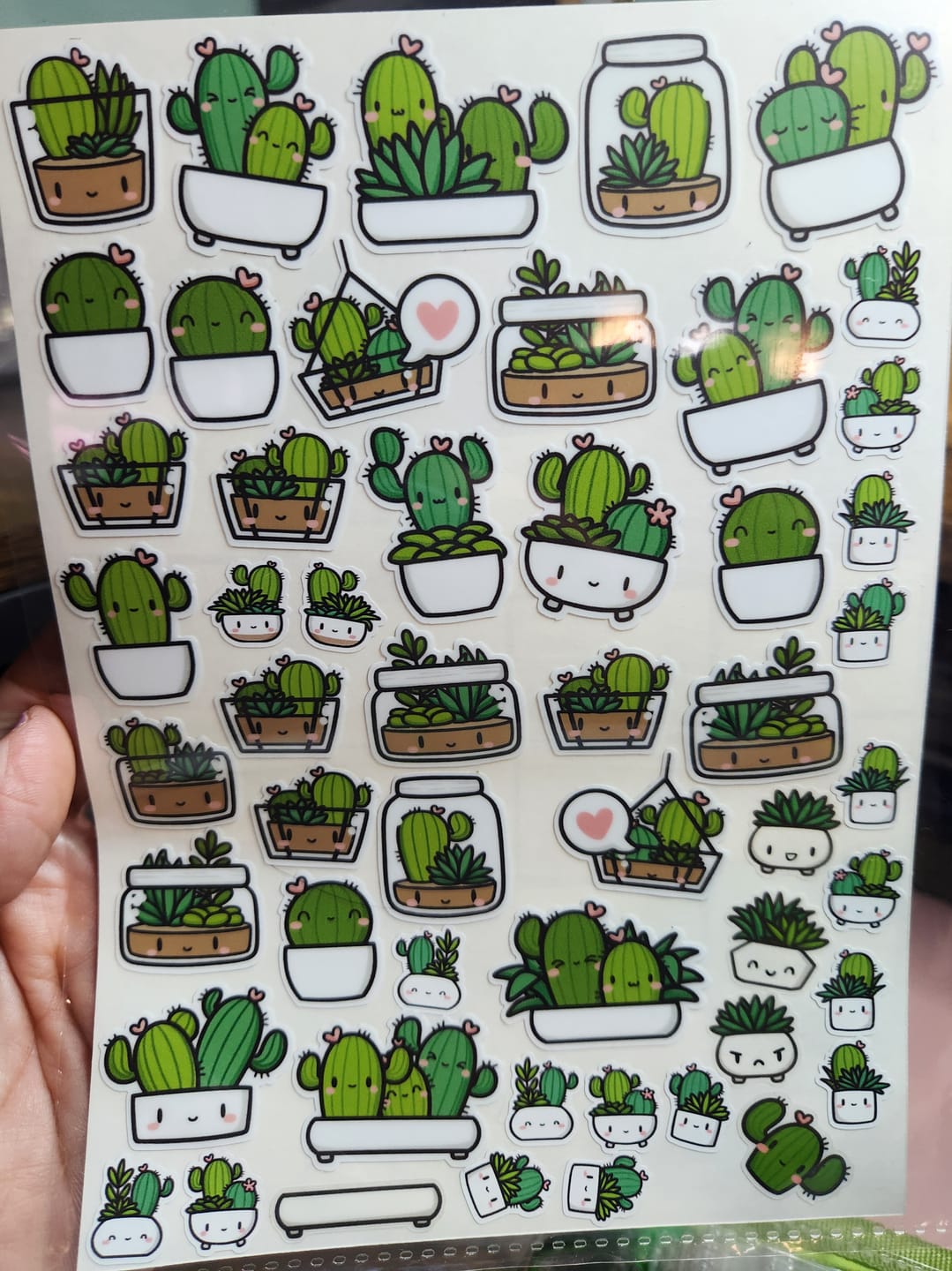 Customer photo review of Cozy Plants Die Cut Stickers