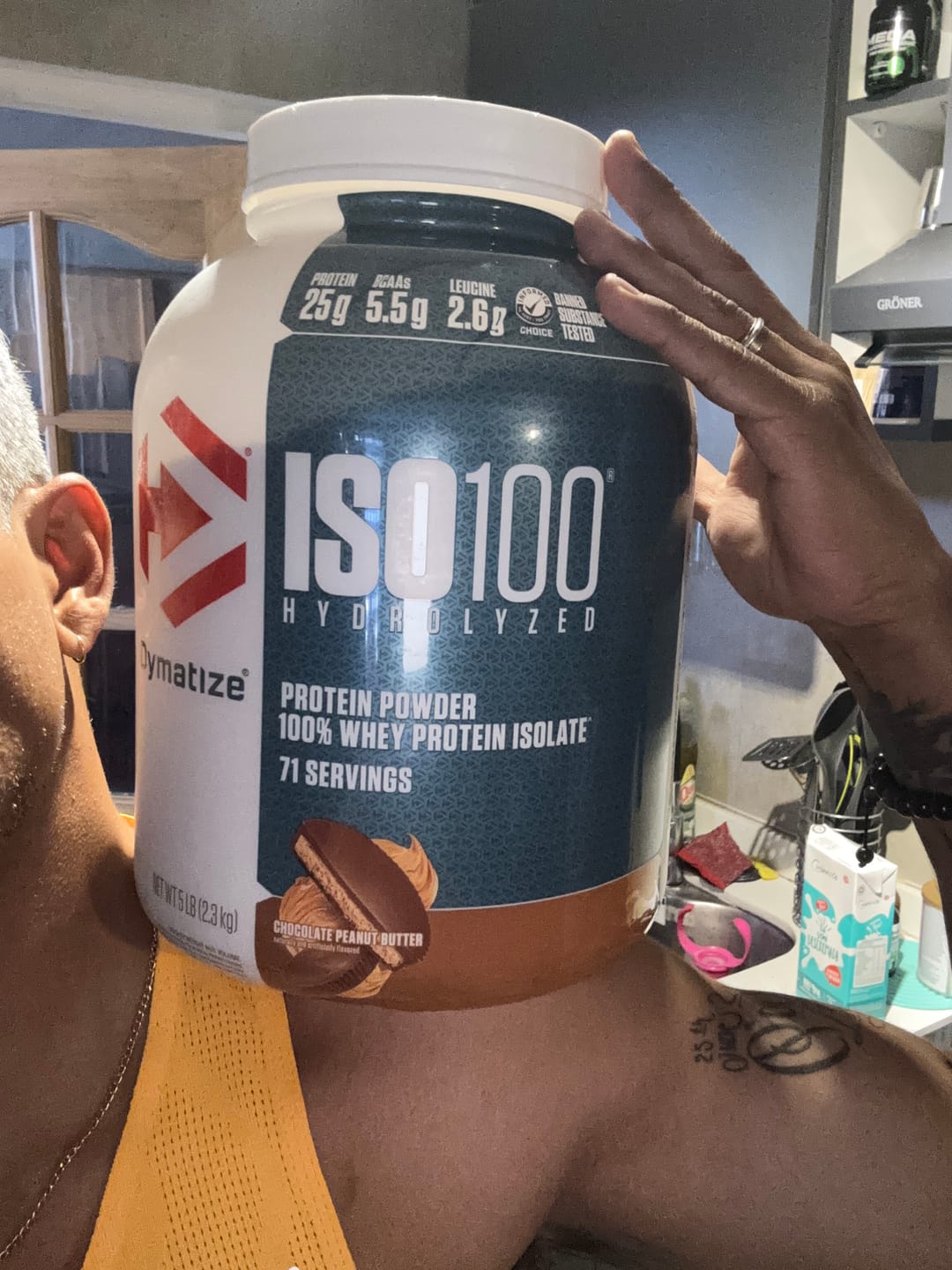Customer photo review of ISO 100 Dymatize Proteína Hidrolizada y Aislada