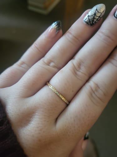 Customer photo review of Cz Band Ring