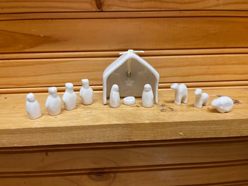 Customer photo review of Porcelain Nativity Set