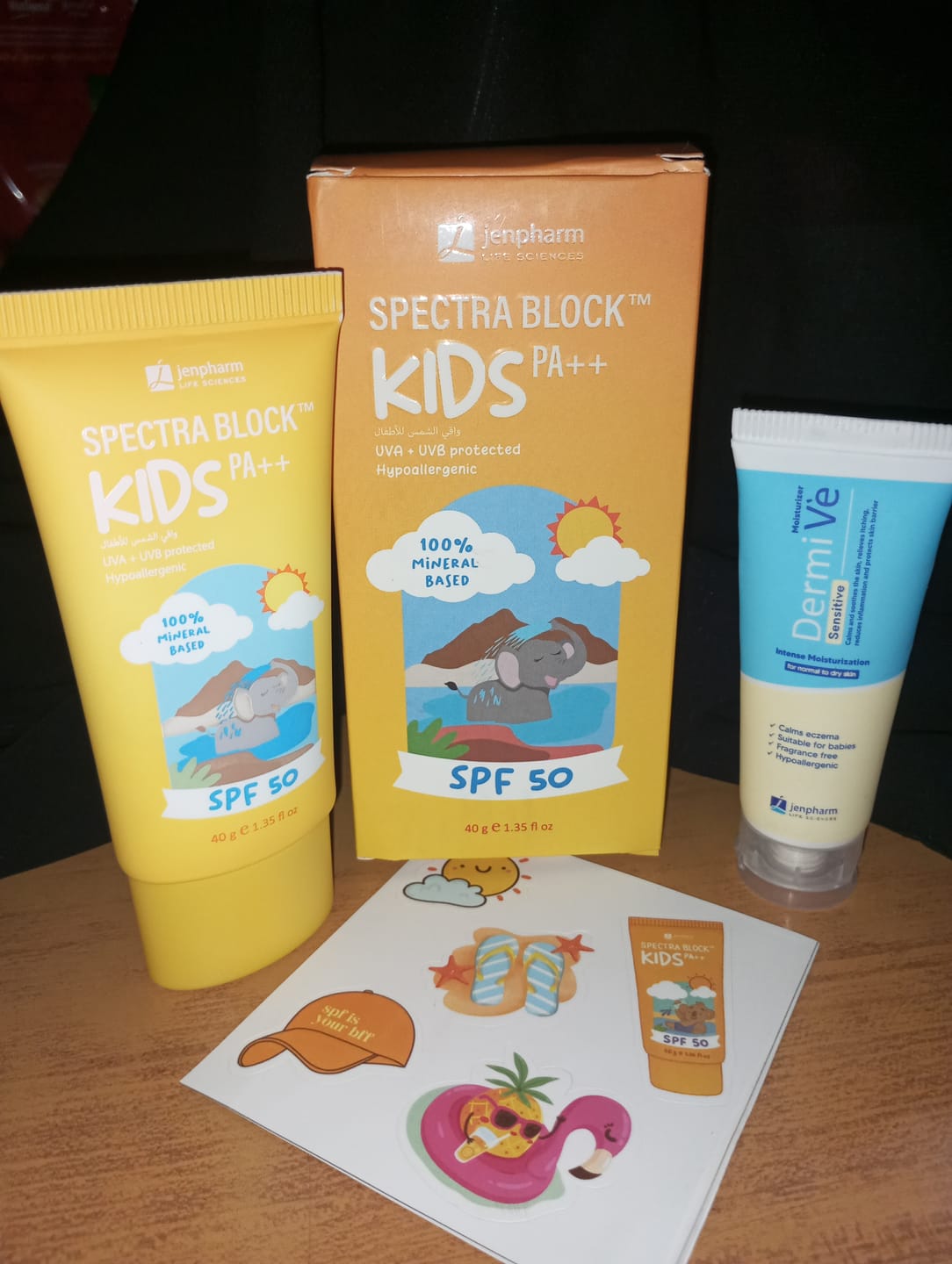 Customer photo review of Spectra Block Kids Spf50