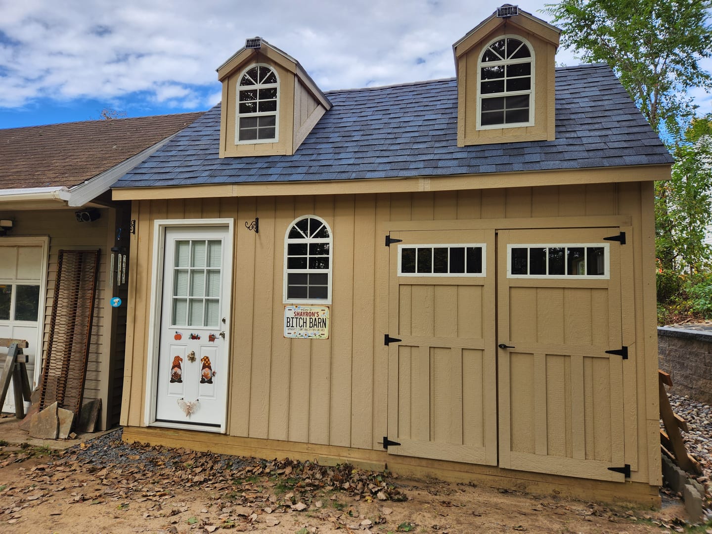 Customer photo review of Personalized - Bitch Barn - Metal Sign