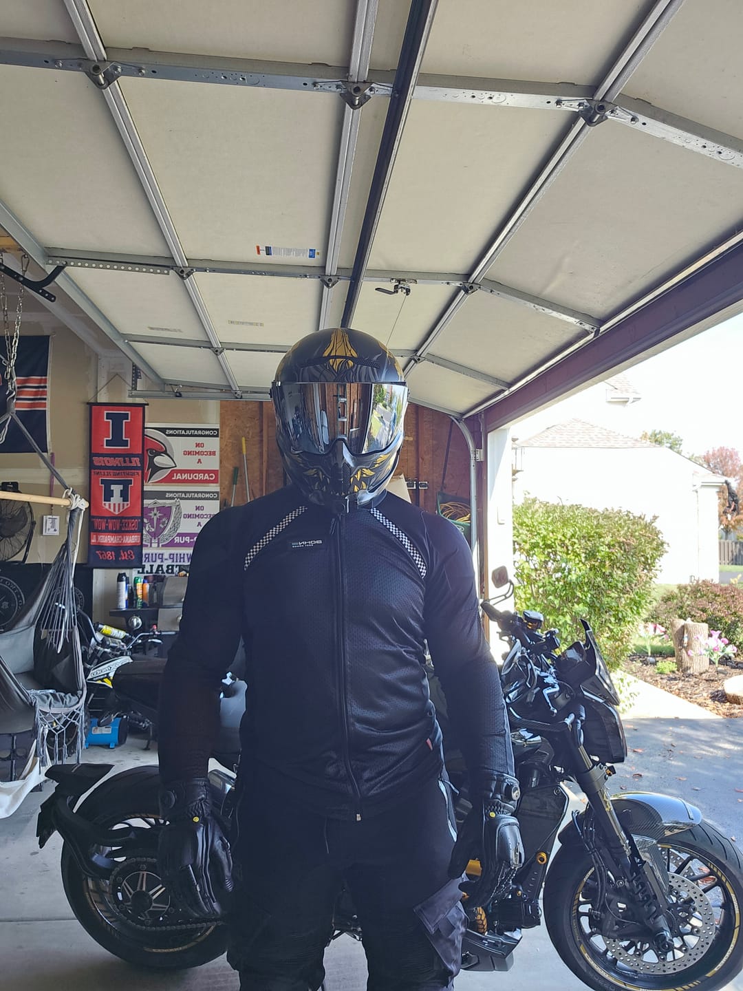 Customer photo review of Airtex™ Armored Motorcycle Shirt - Black