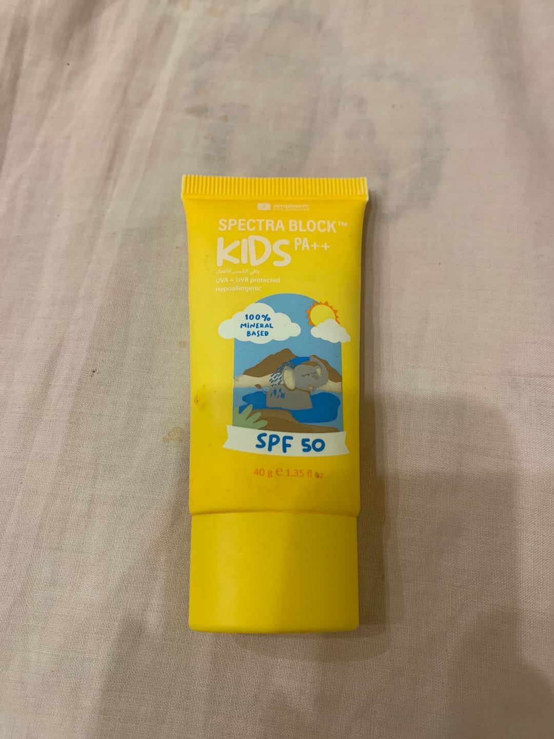 Customer photo review of Spectra Block Kids Spf50