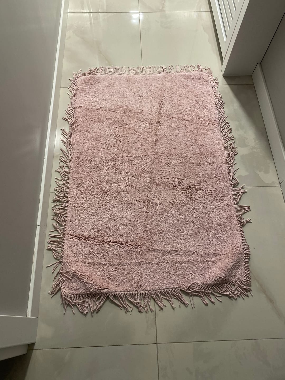 Customer photo review of Loris Tekli Banyo Paspası %100 Pamuk 70x110 Pembe