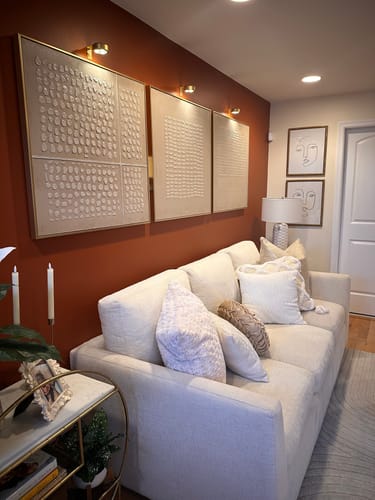 Customer review photo for Abstract Painting Set Of 3 #SP061