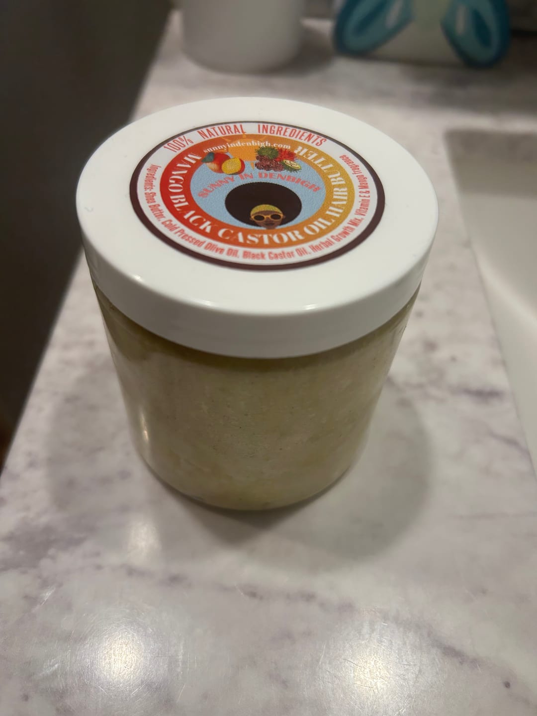 Customer photo review of Mango Black Castor Hair Butter