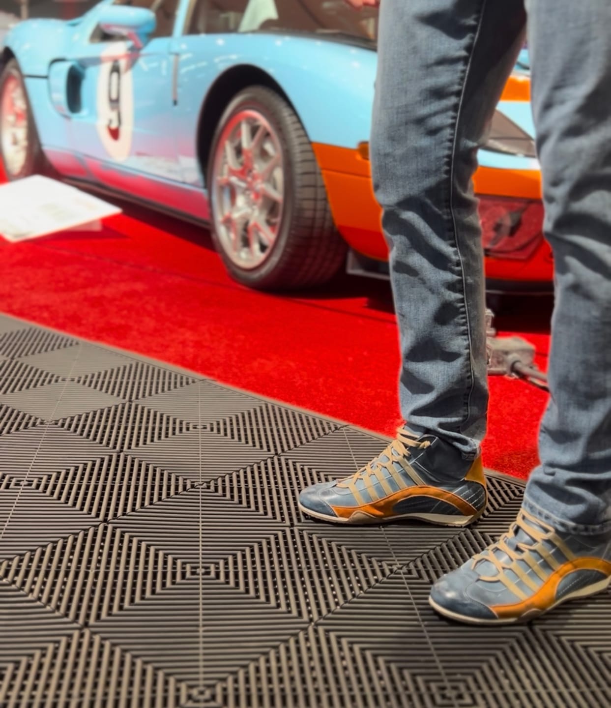 Customer photo review of Men's GrandPrix High-Top Sneaker in Monza Indigo 2.0