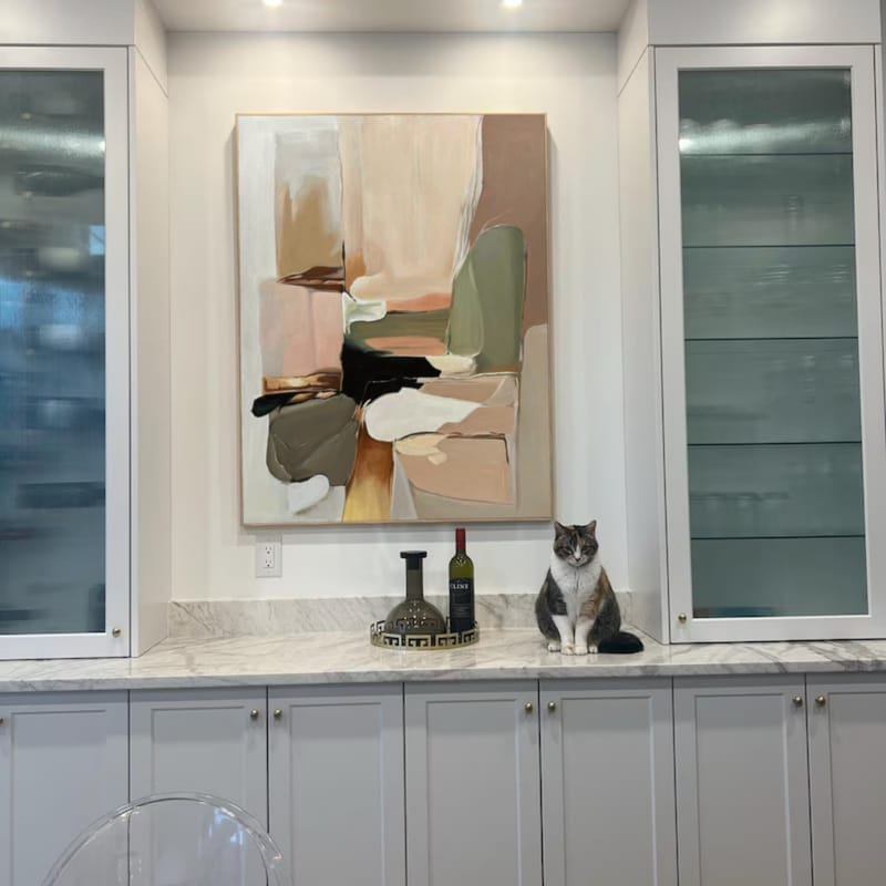 Customer photo review of Abstract Colorful Wall Art #AW046