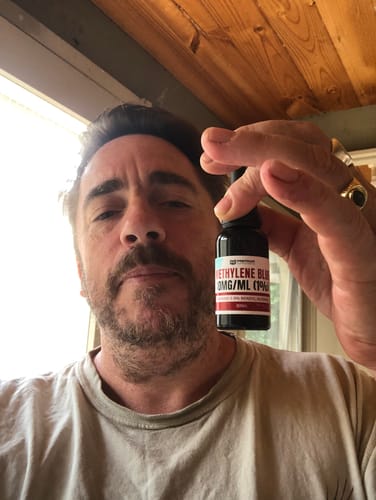 Customer photo review of Methylene Blue 30ml 10mg/ml (1% solution)