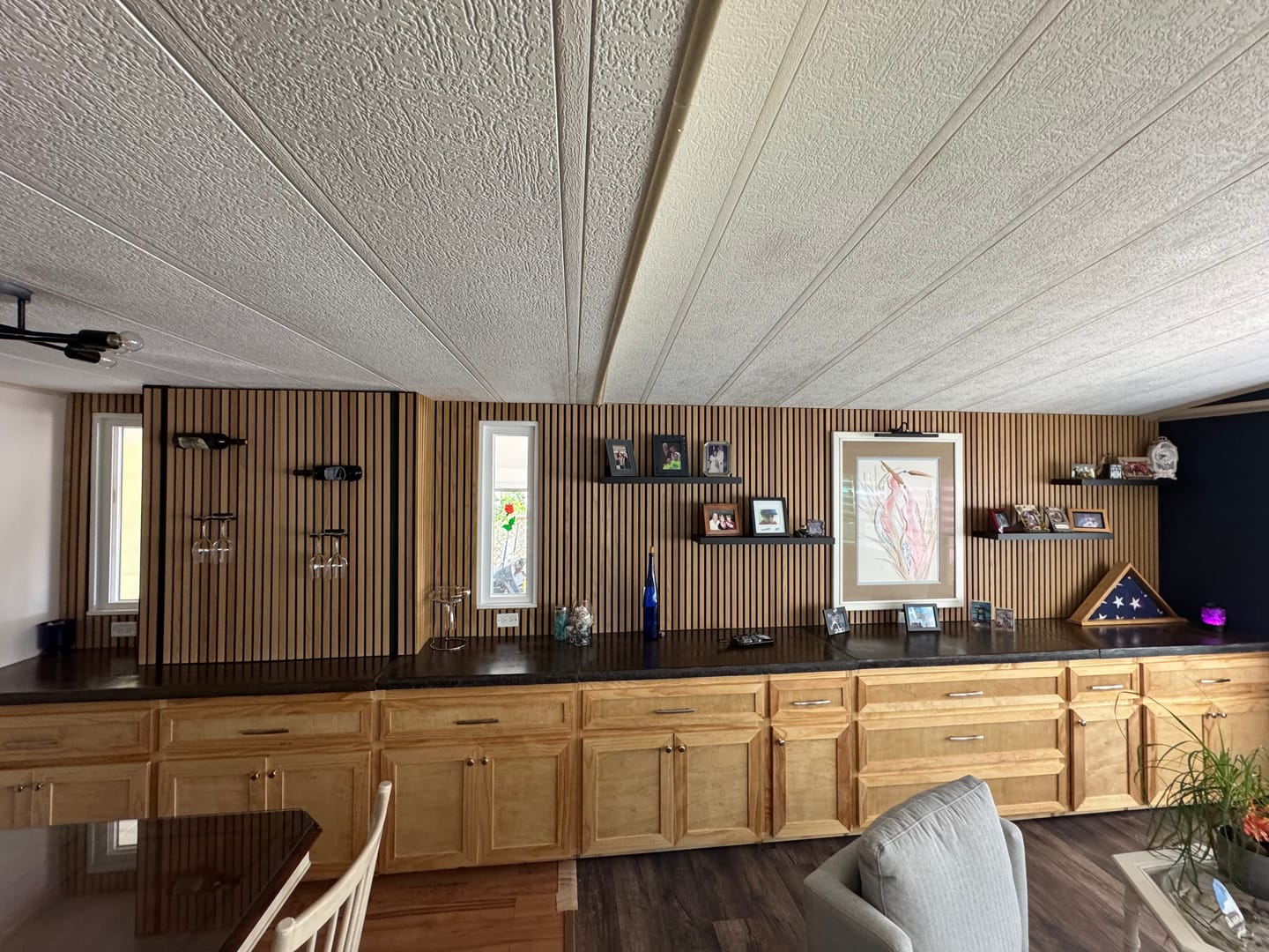 Customer photo review of Natural Oak Acoustic Slat Panels 94.5" or 118" Length