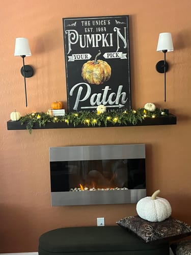 Customer photo review of Vintage Pumpkin Patch Thanksgiving Sign