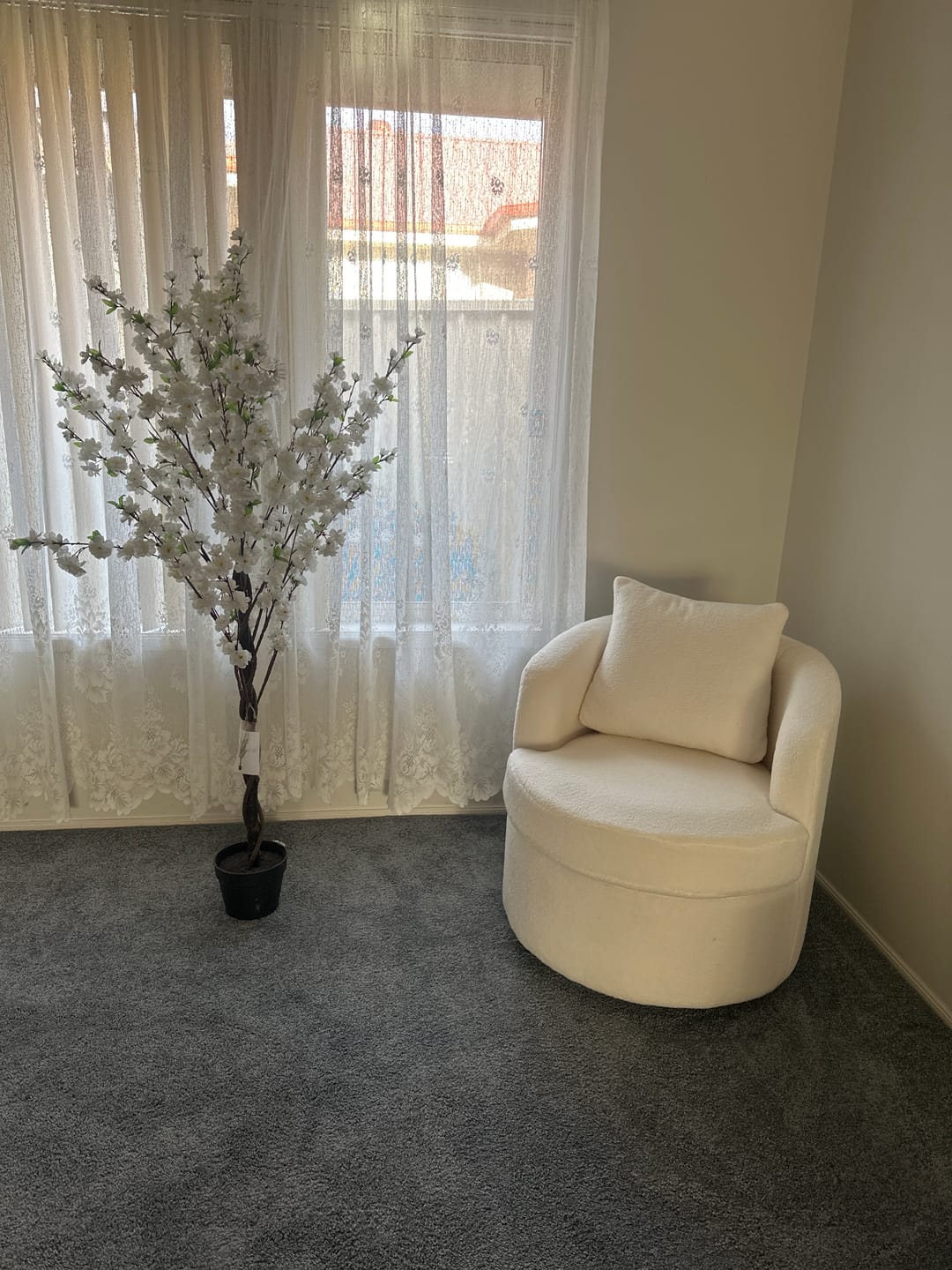 Customer photo review of Fleece Swivel Chair