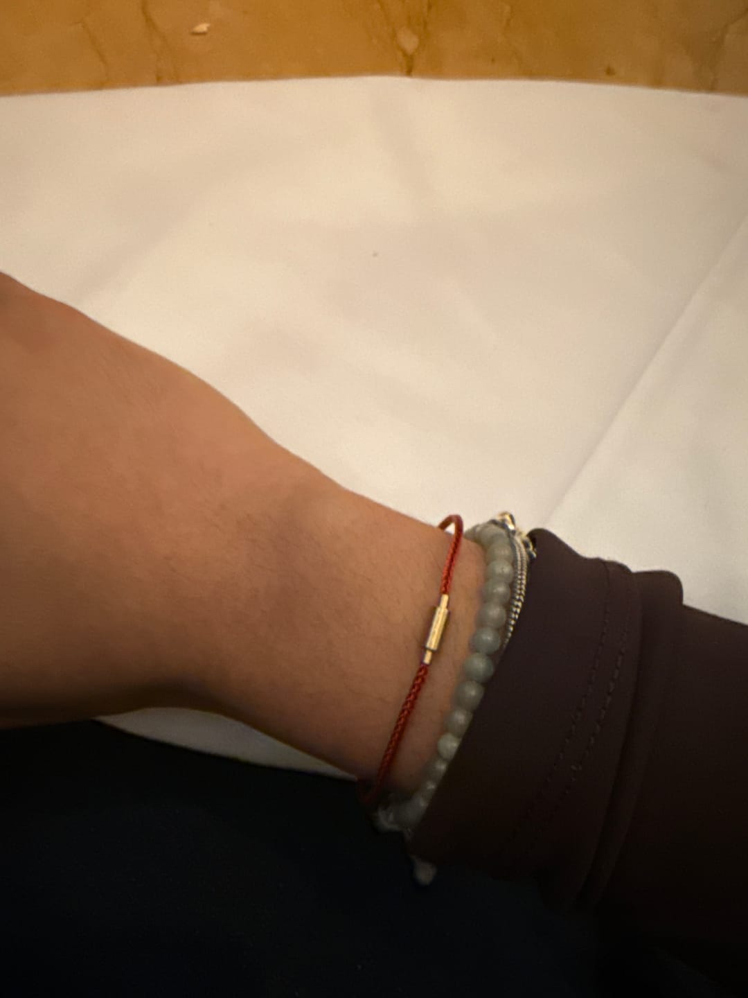 Customer photo review of Protective Red Cord Bracelet