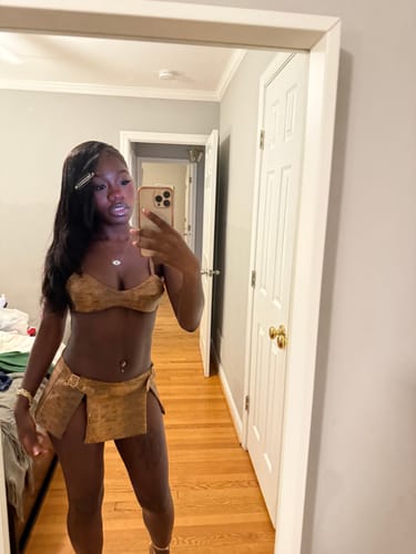 Customer photo review of Snake Skirt (Tan)