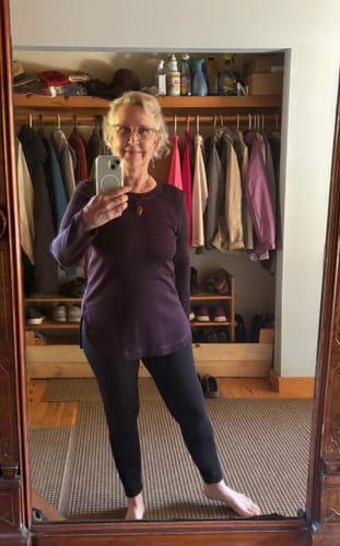 Customer photo review of Blair Tunic - Deep Plum