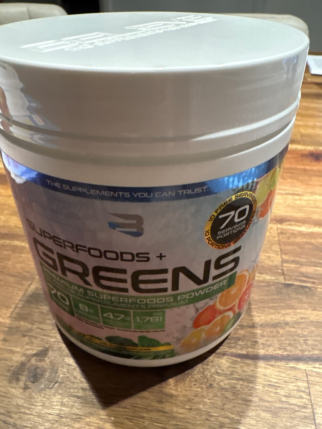 Customer photo review of Believe Supplements - Superfoods + Greens - 300g