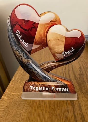 Customer photo review of Together Forever - Personalized Two Heart Couple Plaque