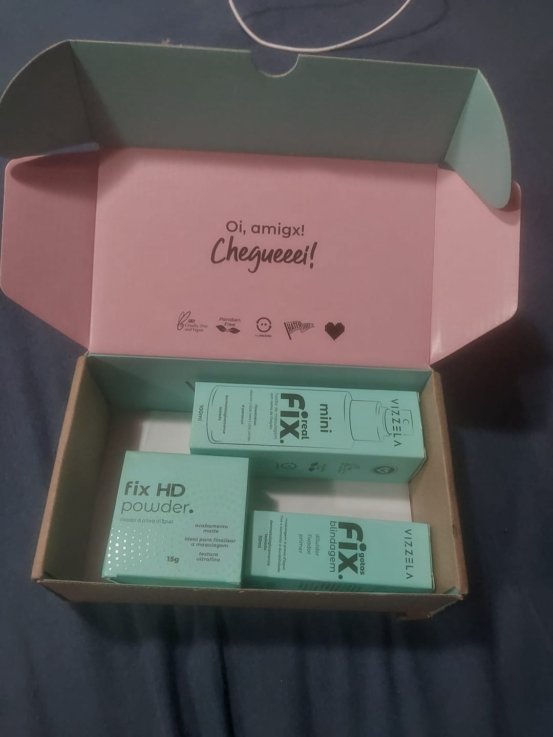 Customer photo review of Mini Fixador De Maquiagem Real Fix