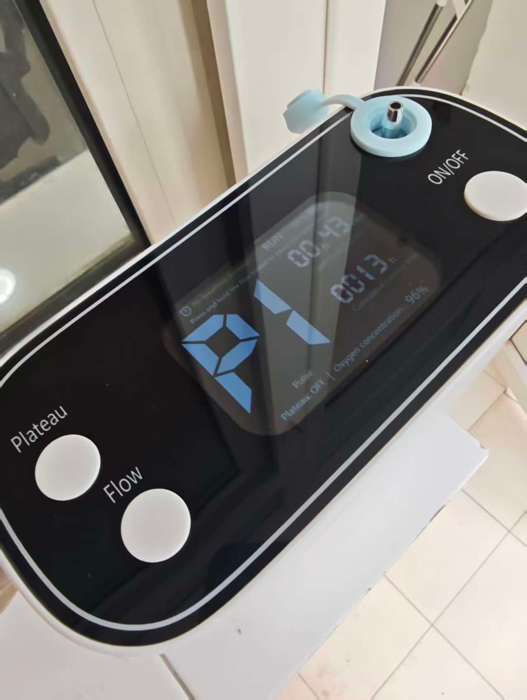 Customer photo review of Portable 1-8 Adjustable Pulse&Continuous Flow 5 Hours Battery Oxygen Concentrator - BE12
