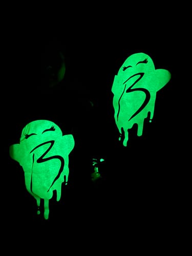 Customer photo review of Bri’s Glow Ghost Tee - Halloween Limited Edition!