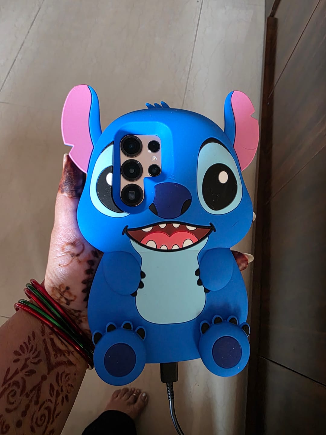 Customer photo review of 3D Stitch Samsung Rubber Silicone Pre-Order Case