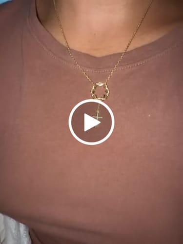 Customer video review of Crown of Thorns Cross Necklace