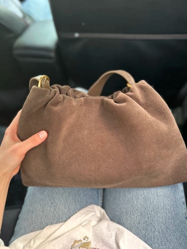 Customer photo review of Sac Bandoulière Daim - Carla