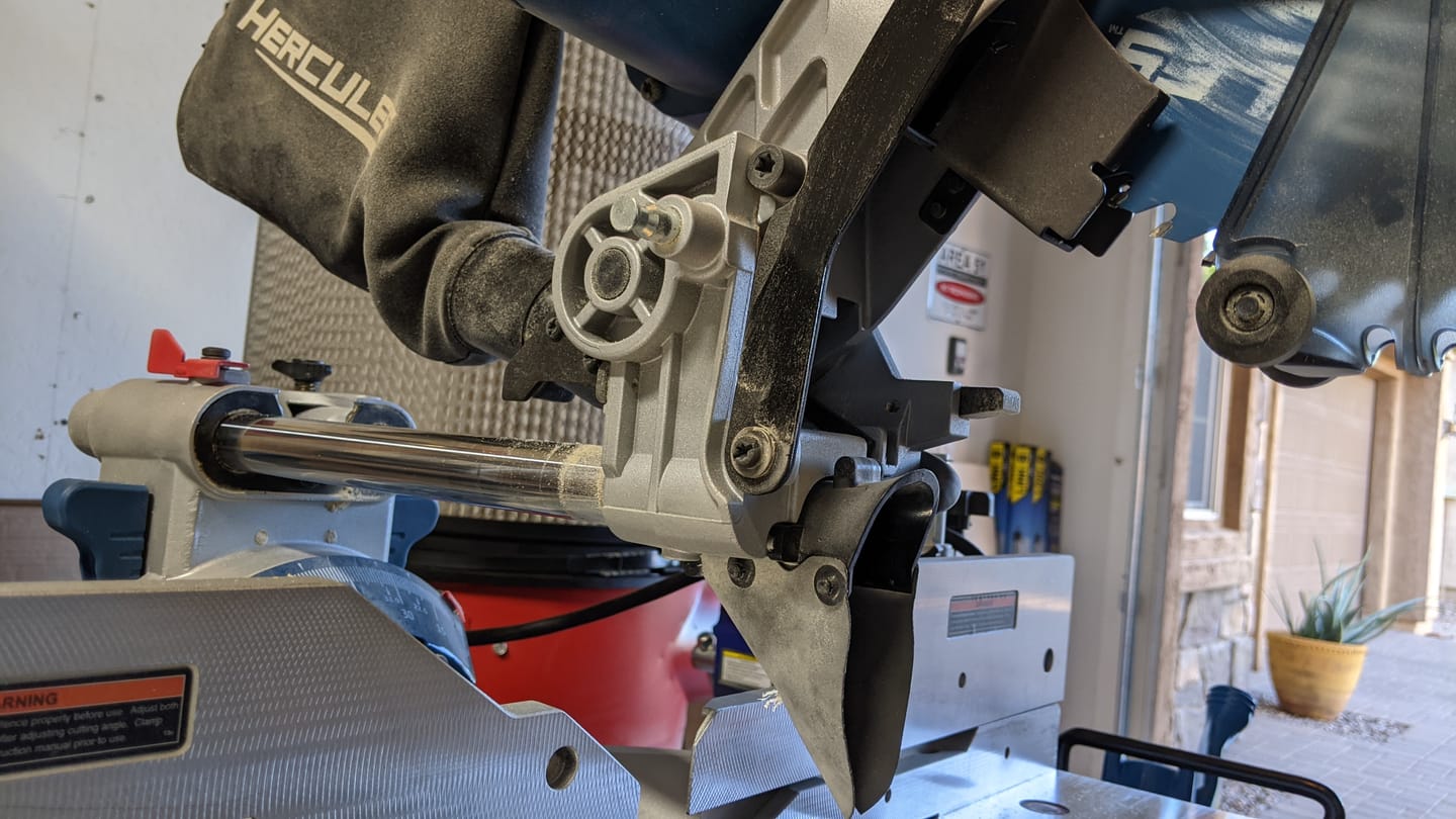 Customer photo review of Hercules 12" Sliding Compound Miter Saw Dust Collection