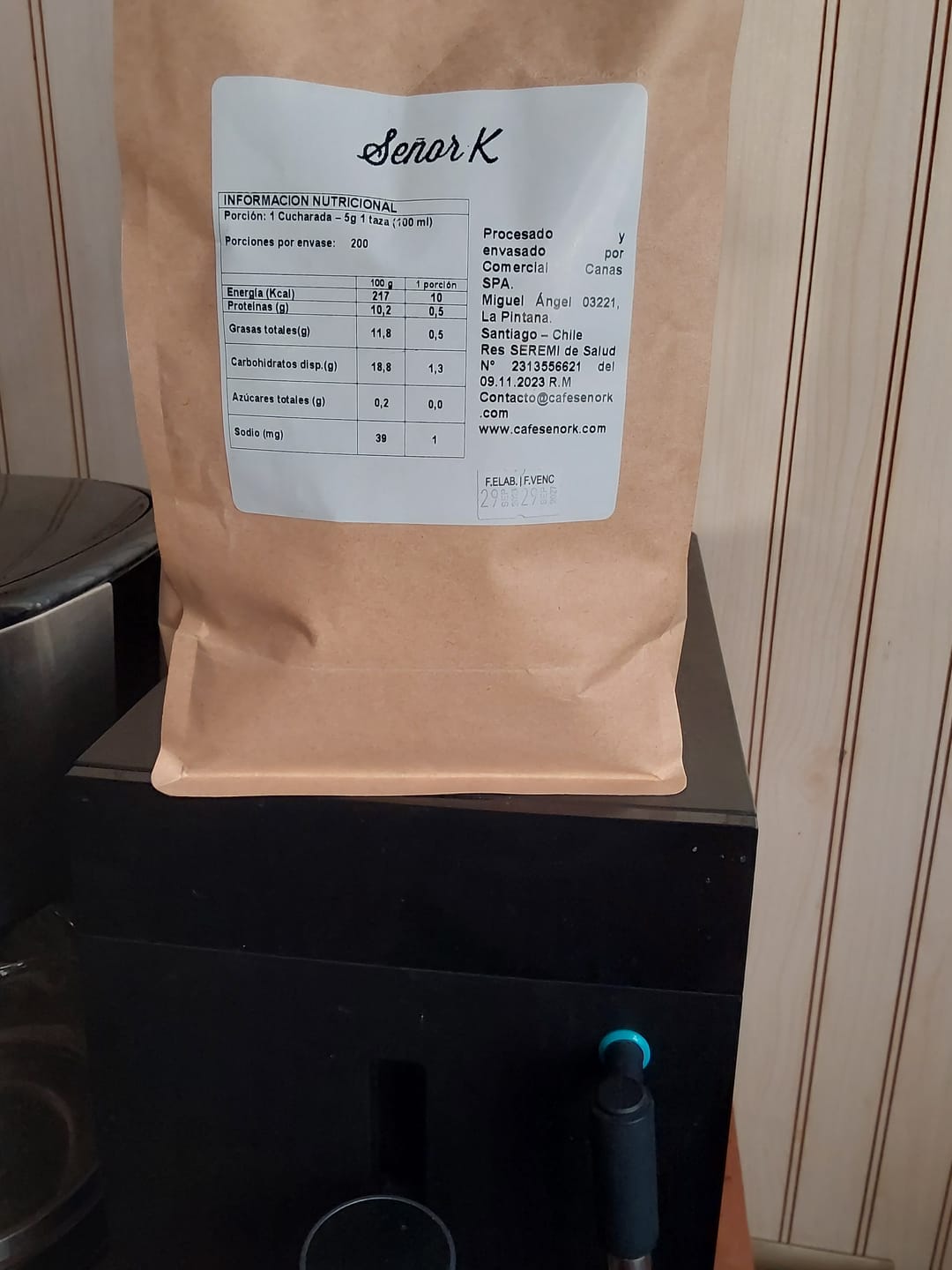 Customer photo review of Perú | Orgánico Chacra D´Dago Bolsa 1 kg | GRANO ENTERO