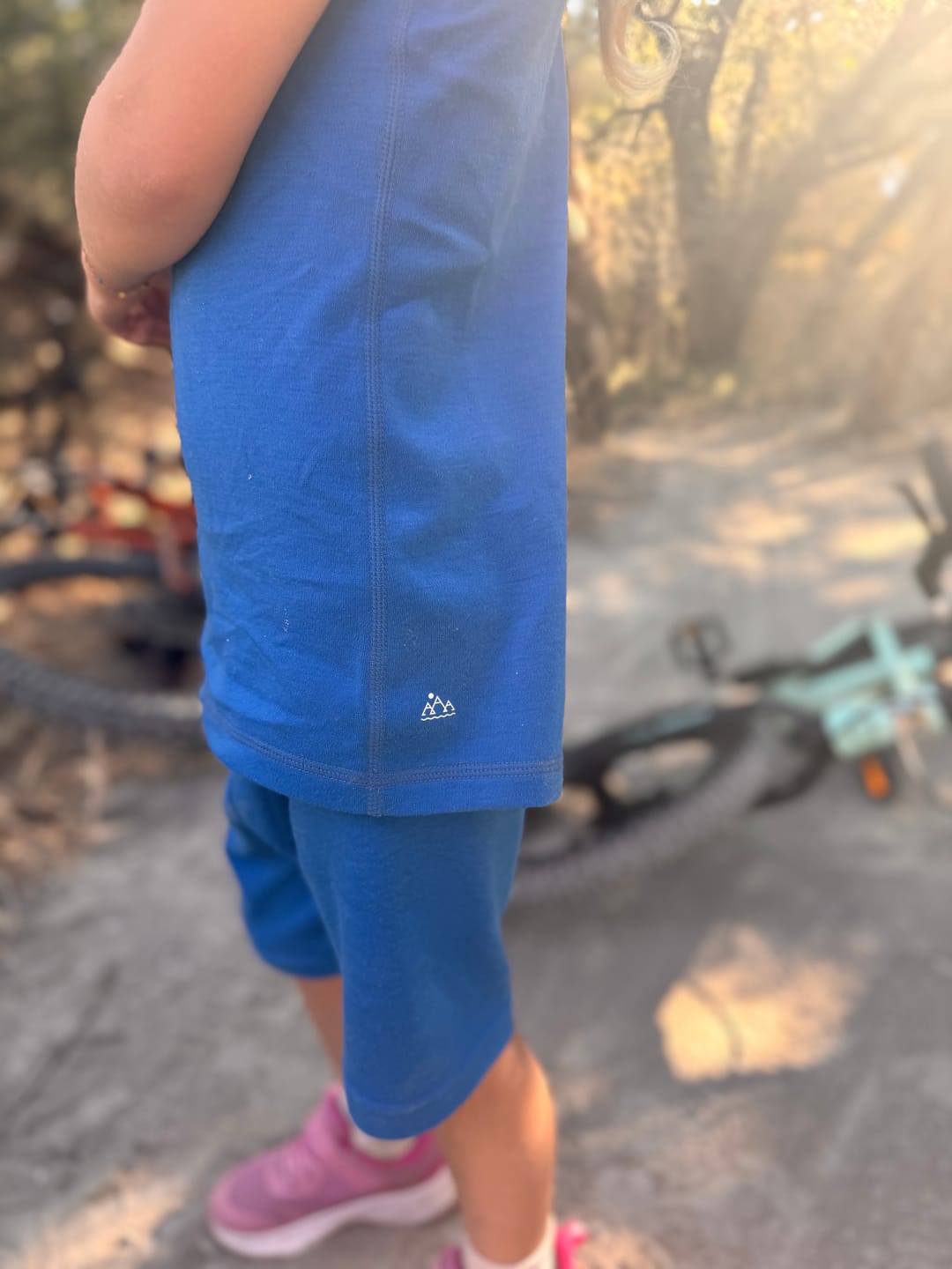 Customer photo review of Kids Adventure Tank Top – 100% Merino Wool
