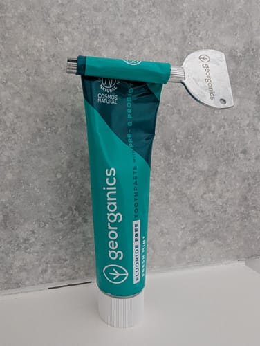 Customer photo review of NEW - Prebiotics & Probiotics Toothpaste - Fluoride Free