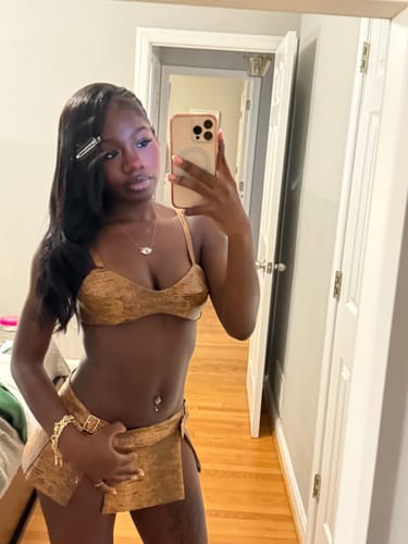 Customer photo review of Snake Bra (Tan)