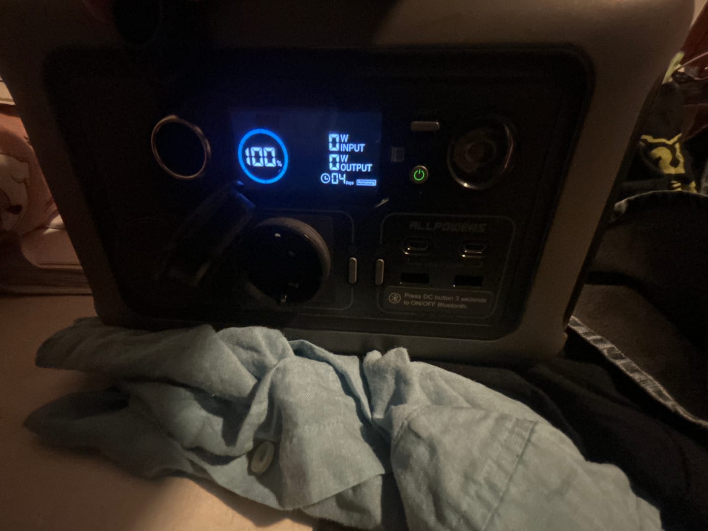 Customer photo review of ALLPOWERS R600 Power Station Portatile 600W 299Wh Batteria LiFeP04