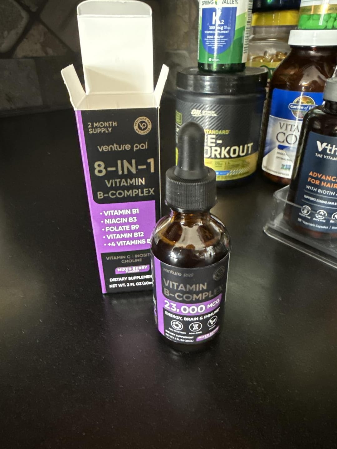 Customer photo review of Vitamin B - complex - Mixed Berry - 200 mcg Liquid Drops